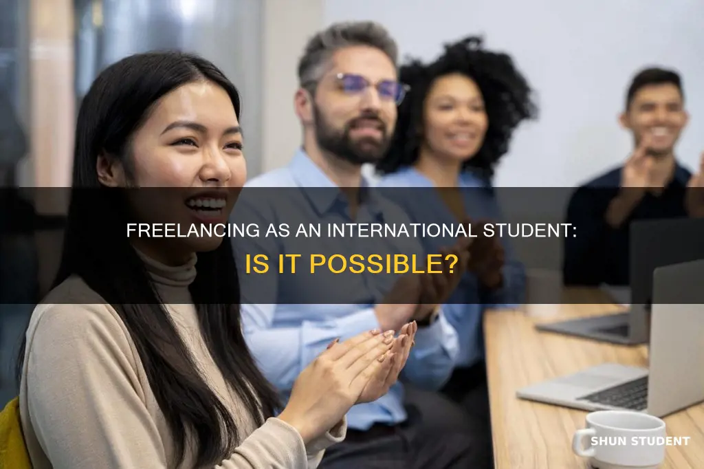 can international student work as freelance