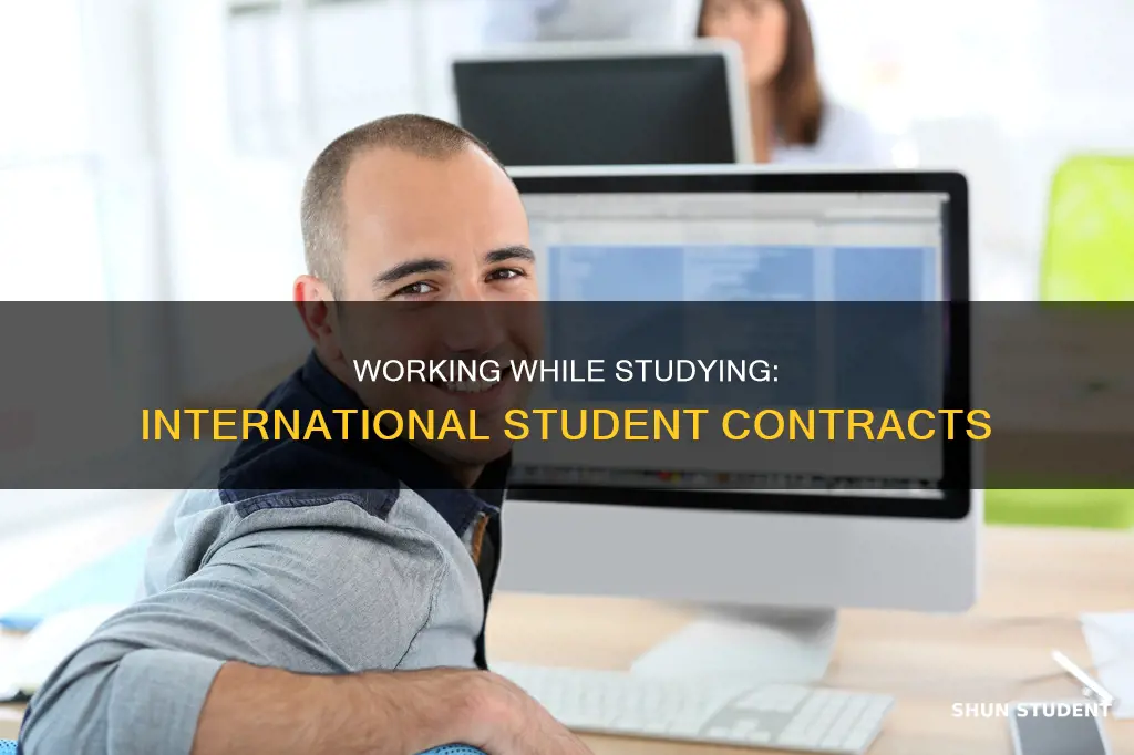 can international student work for contract