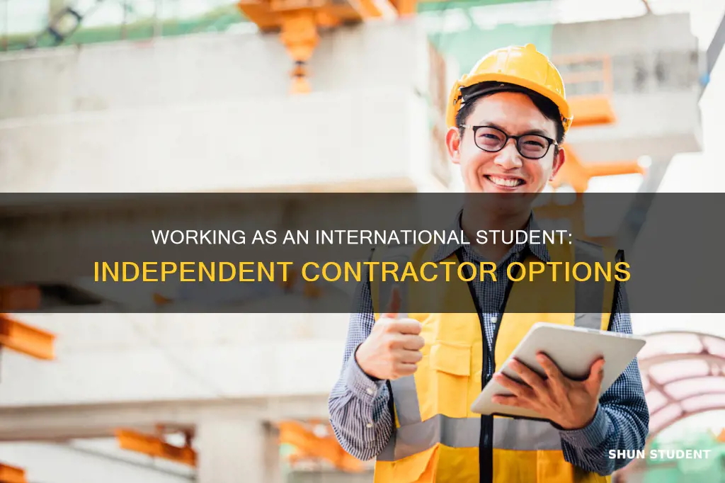 can international student work for independent contractors