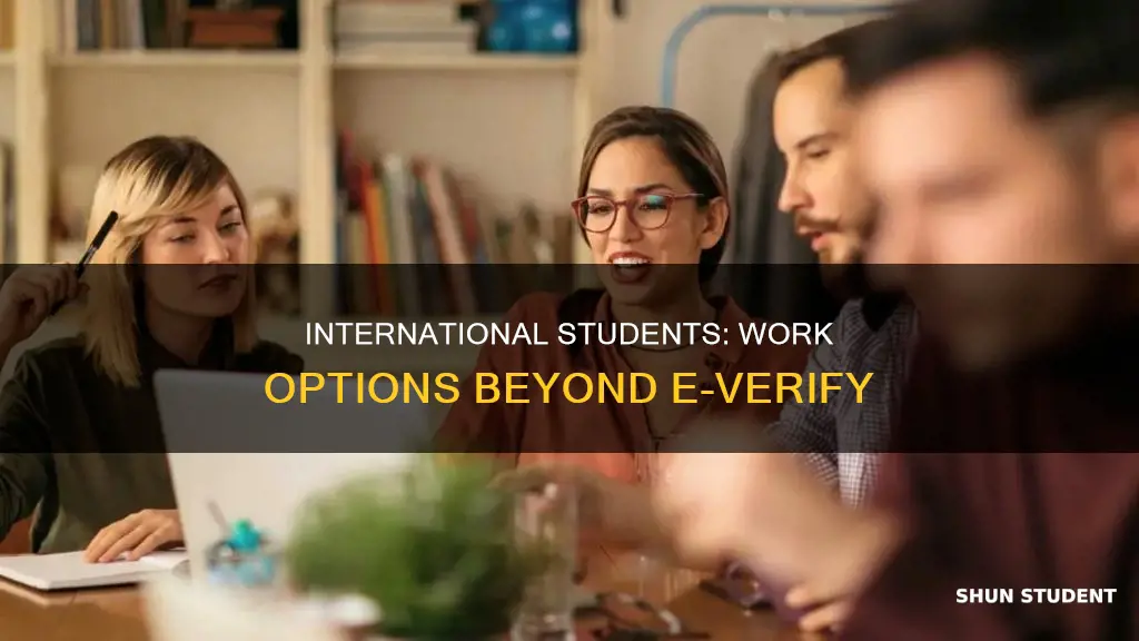 can international student work in a non e verify company