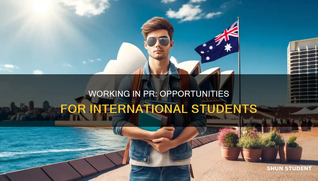 can international student work in pr agency