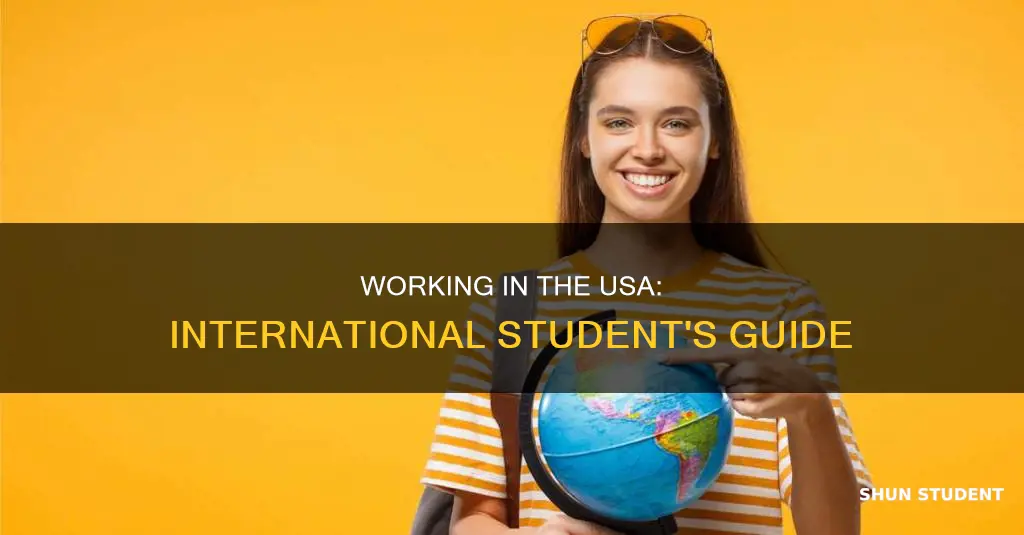 can international student work part time in usa