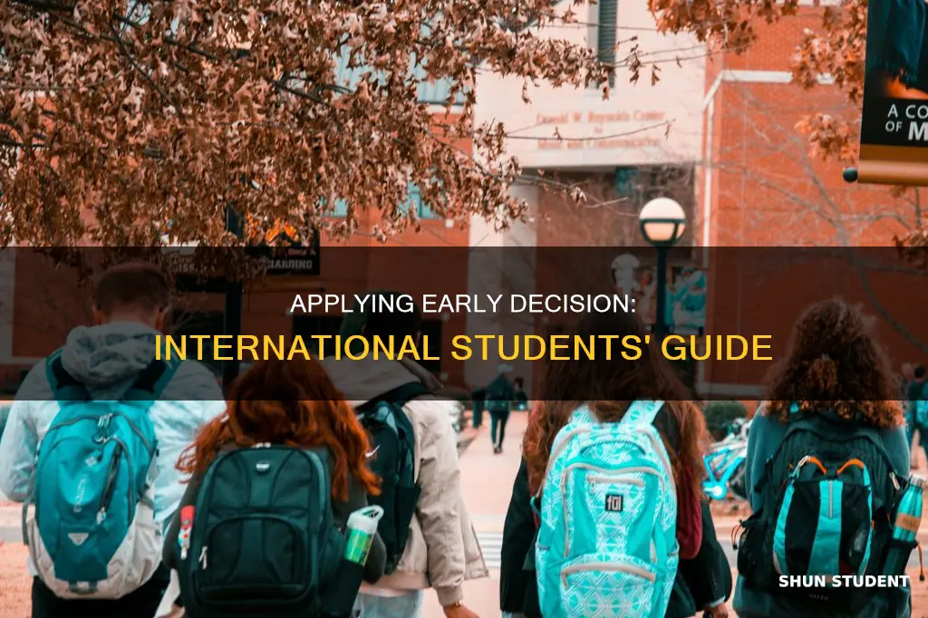 can international students apply early decision