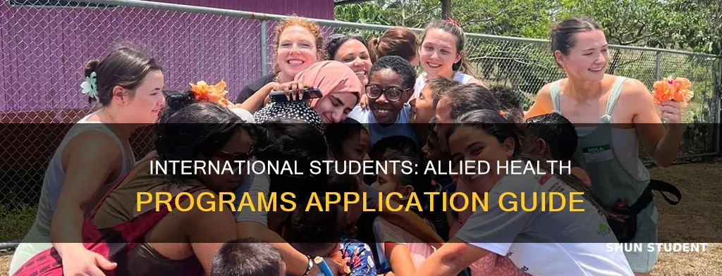 can international students apply for allied health programs