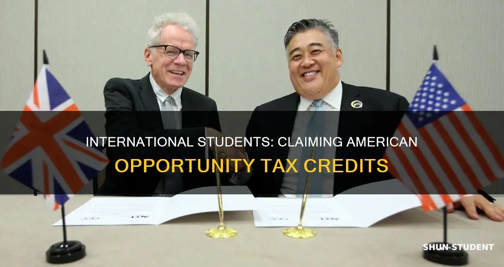 can international students apply for american opportunity credit