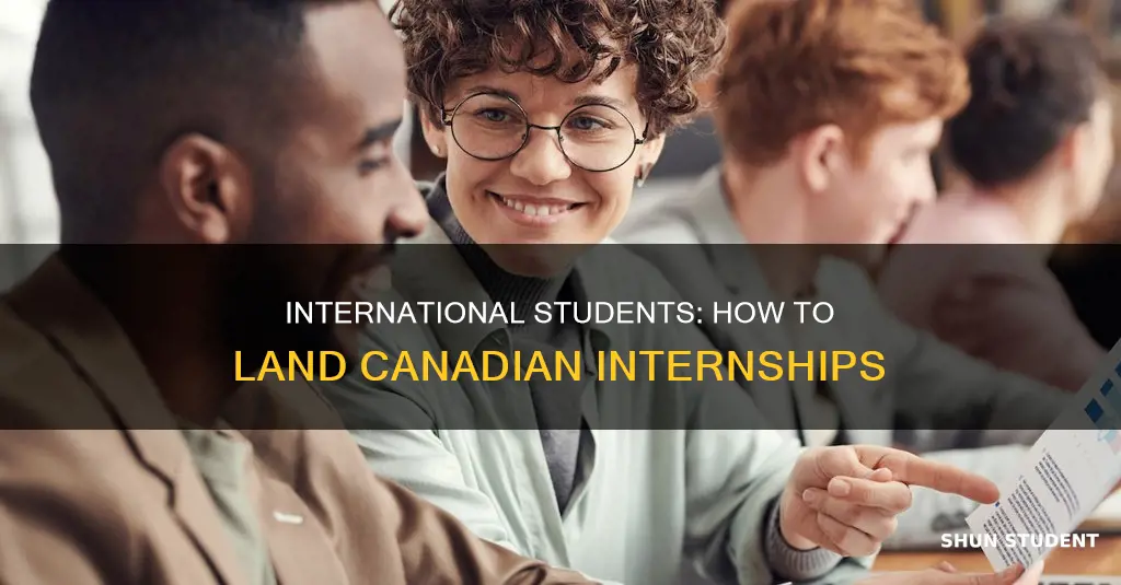 can international students apply for canadian internships