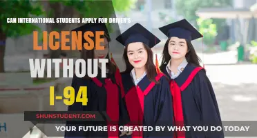 International Students: Driver's License Application Without I-94