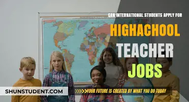 International Students: High School Teaching Jobs?