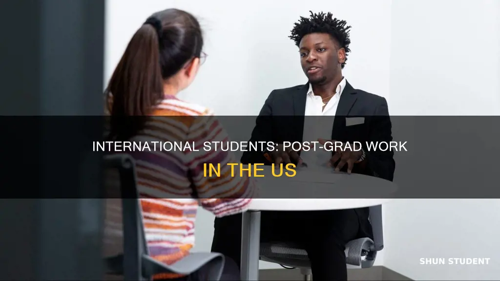 can international students apply for jobs after graduation in usa