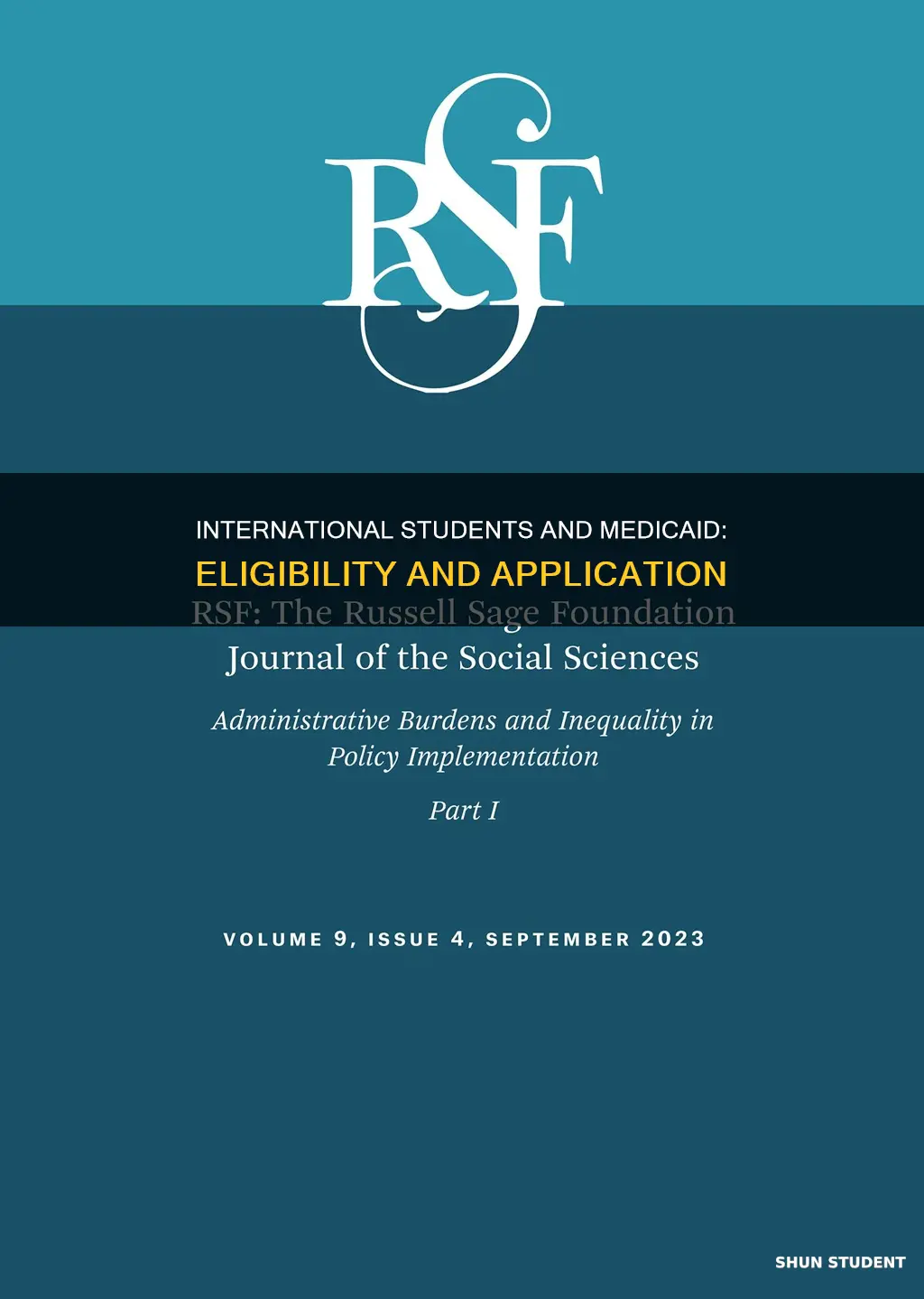 can international students apply for medicaid
