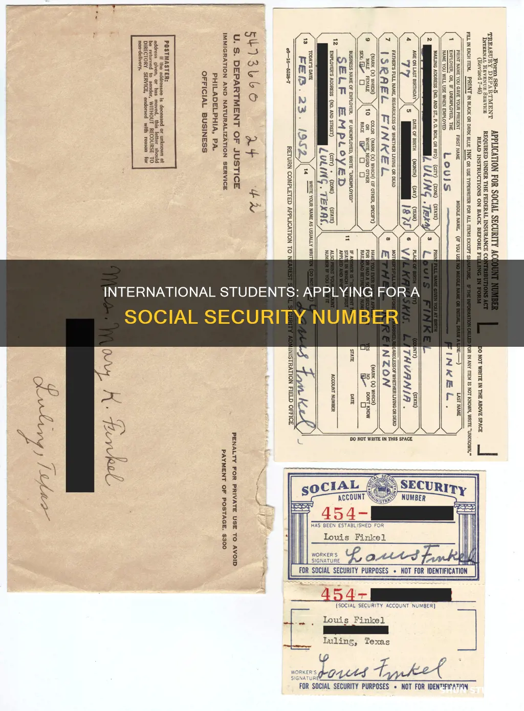 can international students apply for social security number