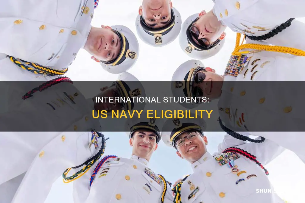 can international students apply for us navy