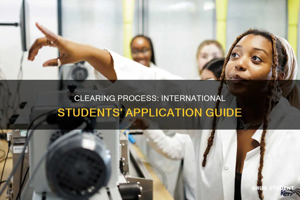 can international students apply through clearing