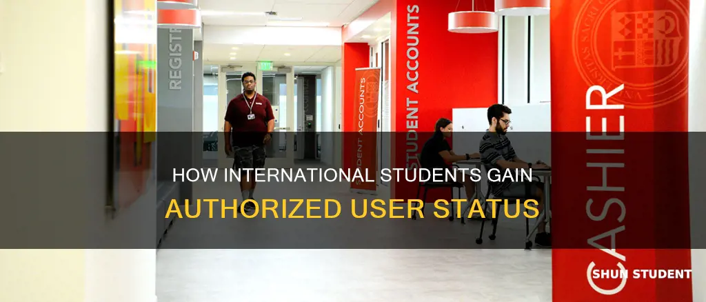 can international students be added as authorized users