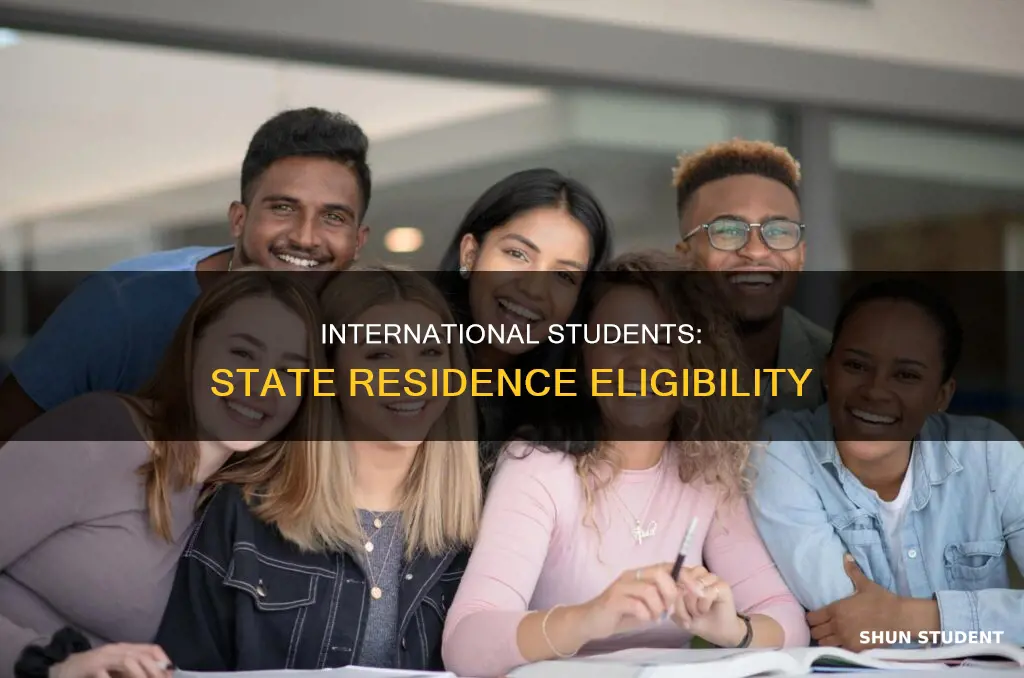 can international students be in state resident