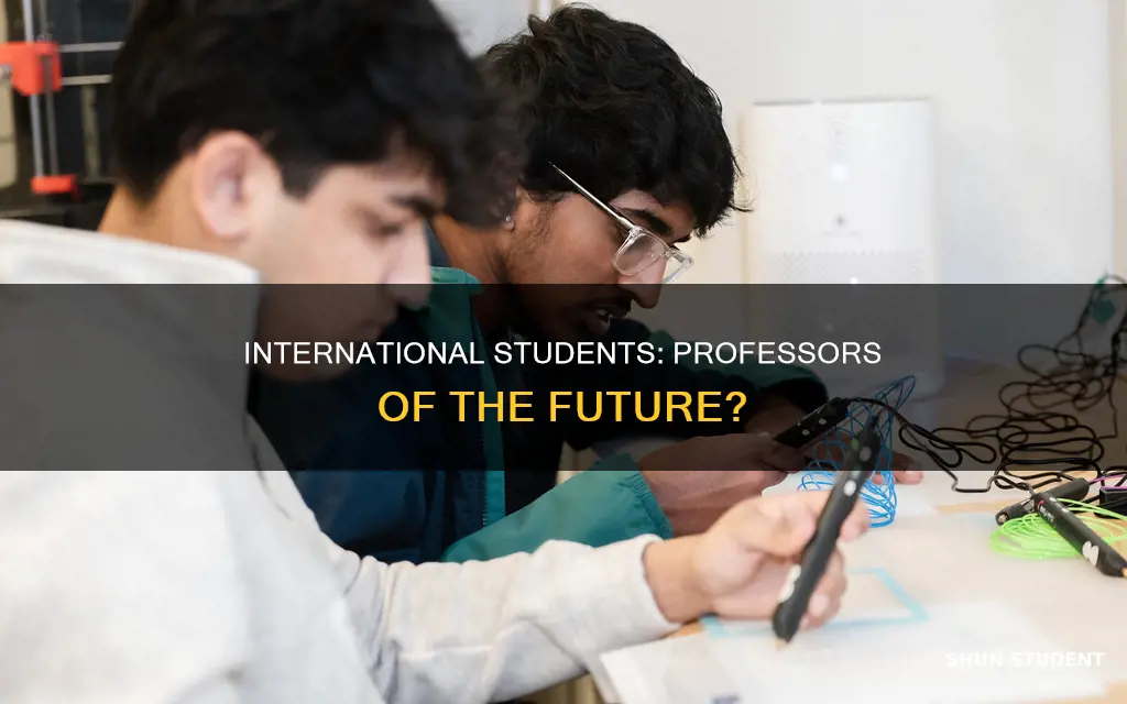 can international students become professors