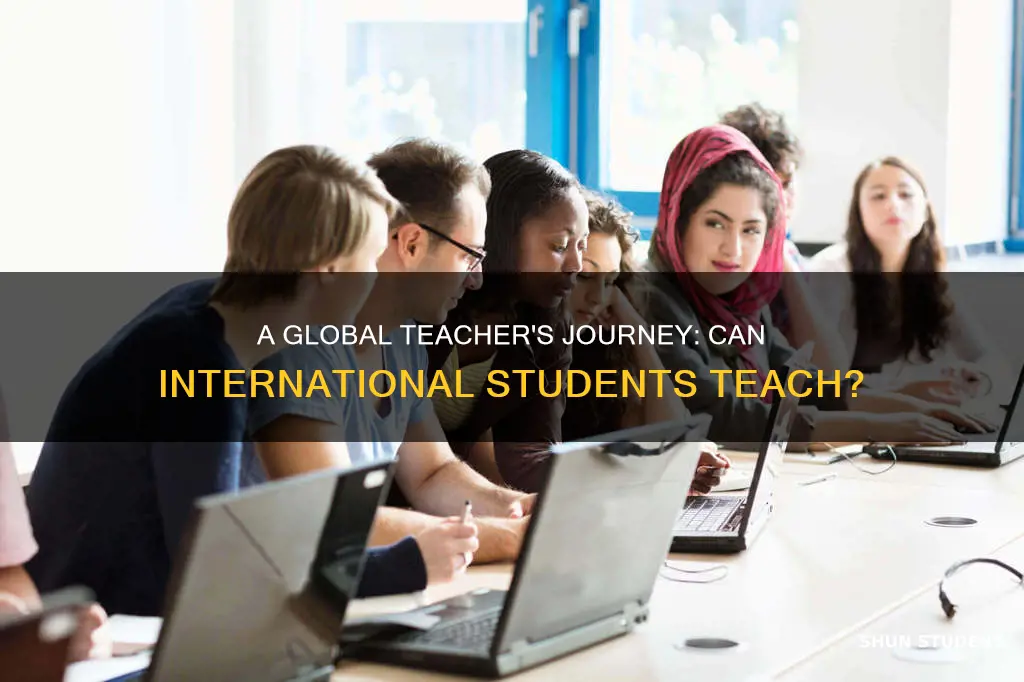 can international students become teachers