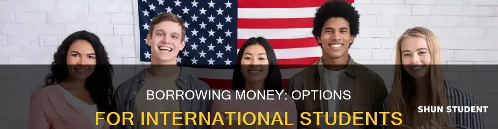 can international students borrow money from bank