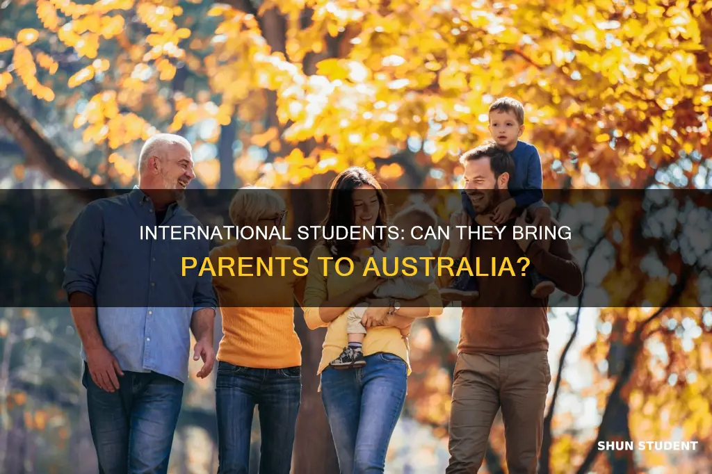 can international students bring their parents in australia