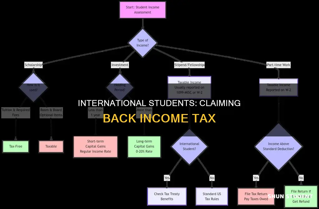 can international students can their income tax back