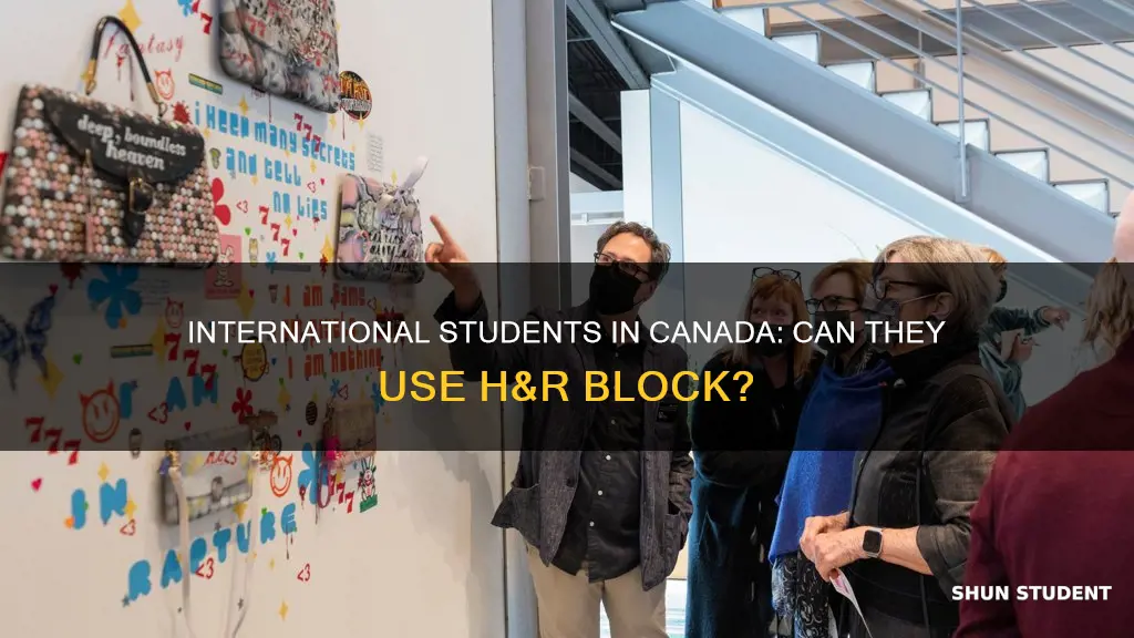 can international students canada use h&r block