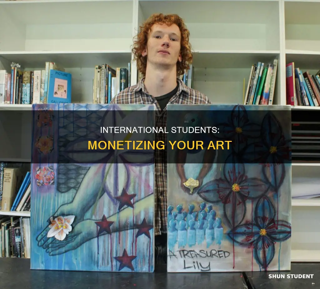 can international students commission art for money