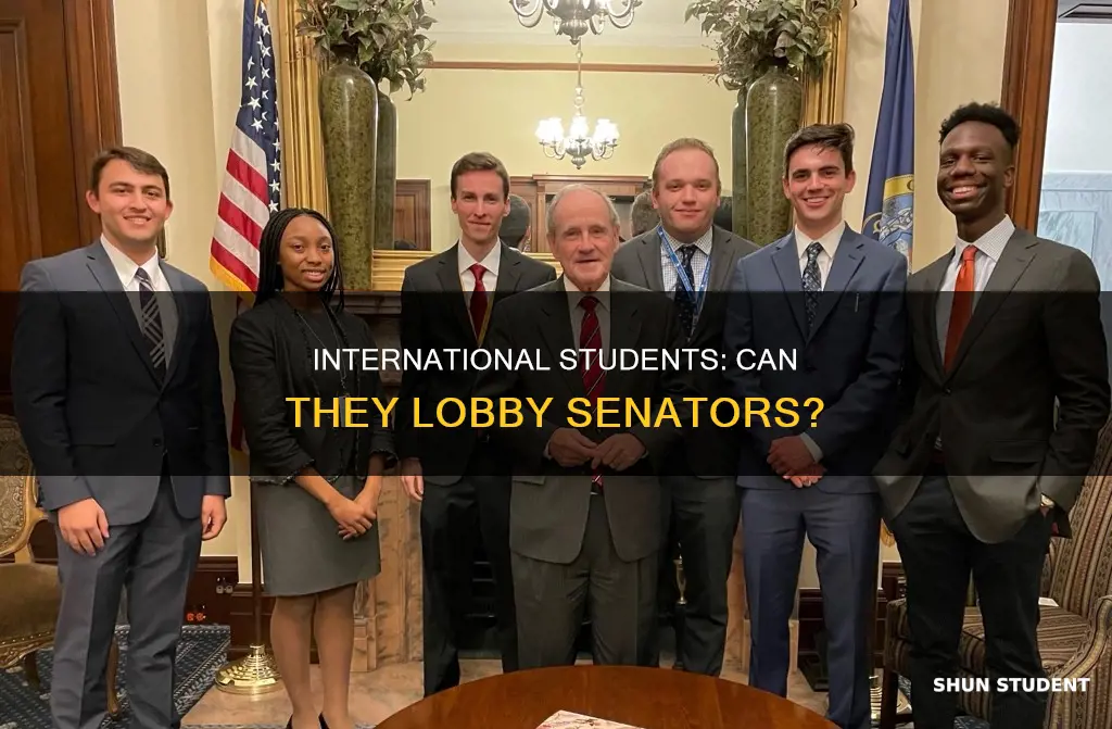 can international students contact local senators