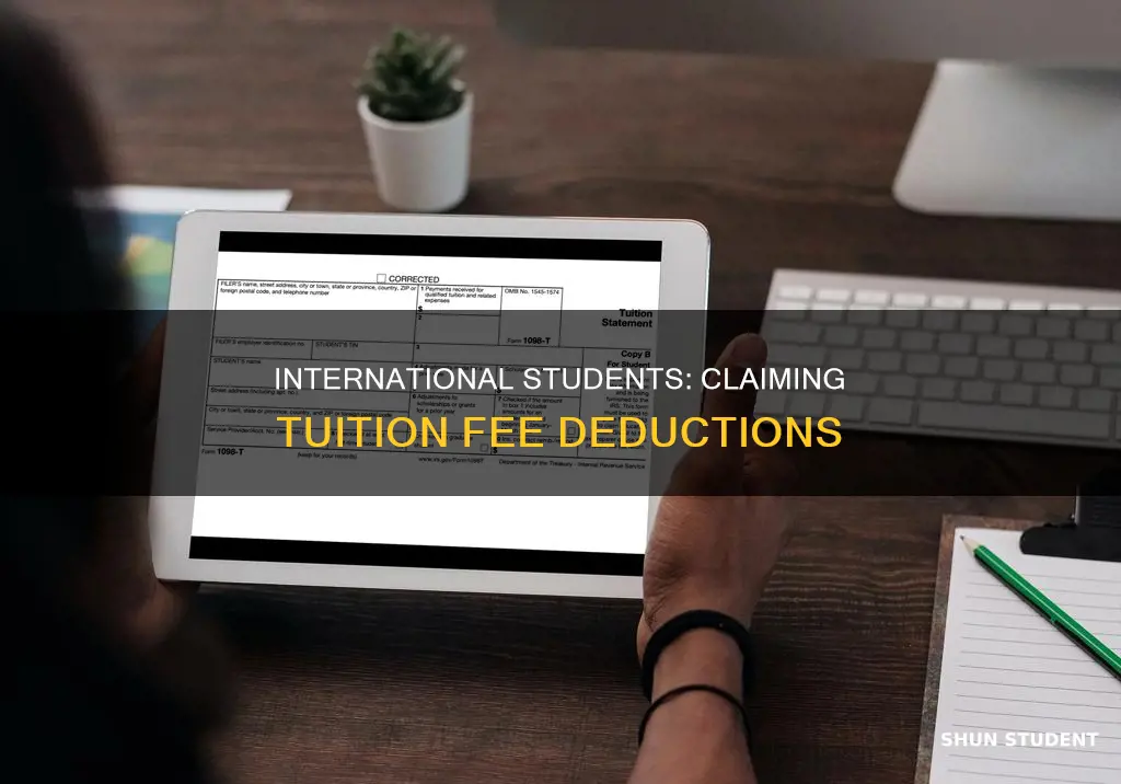 can international students deduct tuition