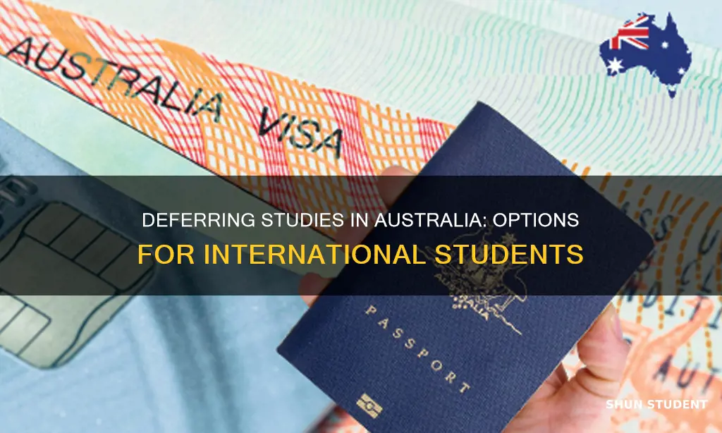 can international students defer australia