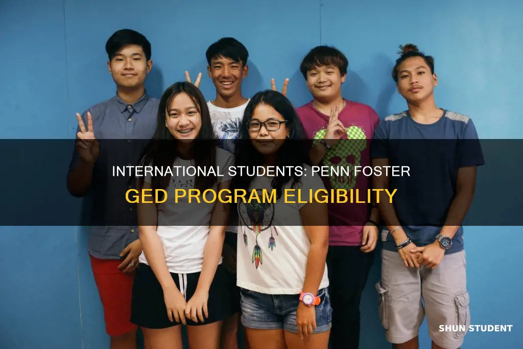 can international students do a ged program on penn foster