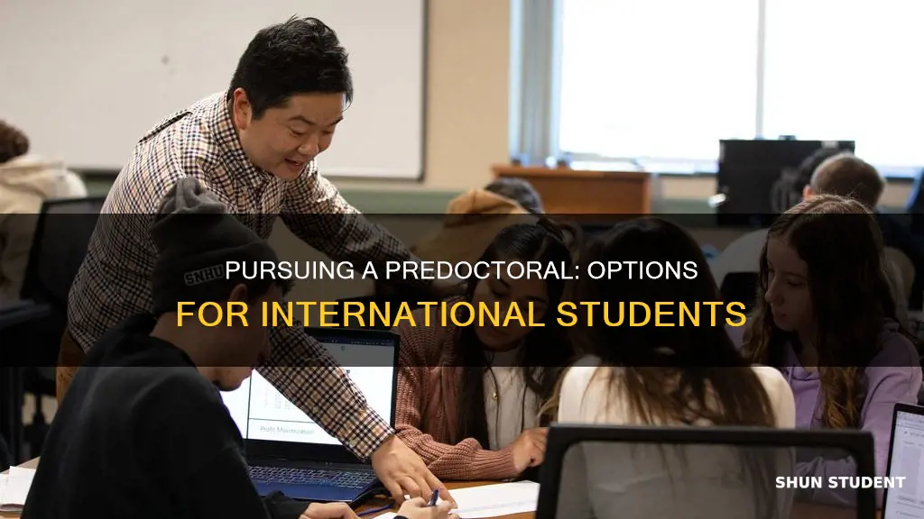 can international students do a pre doctoral