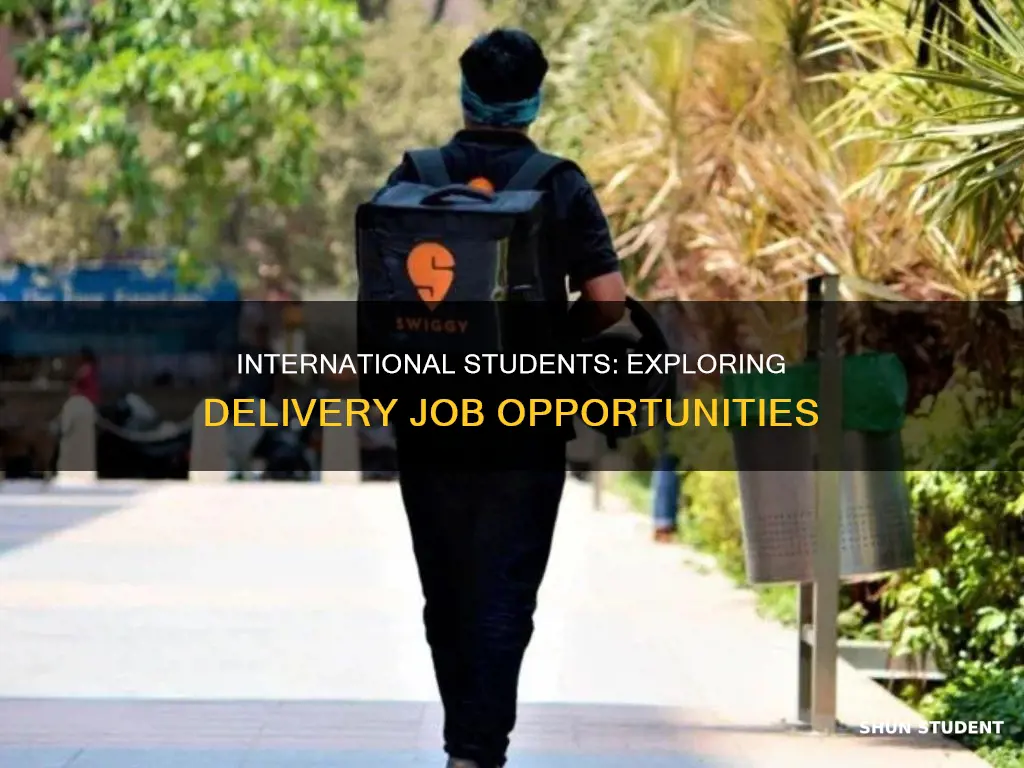 can international students do delivery jobs