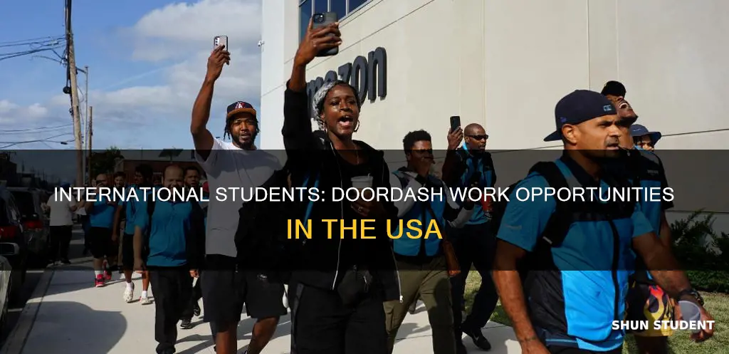 can international students do doordash in usa