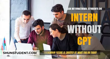 F-1 Visa: Internships Without CPT