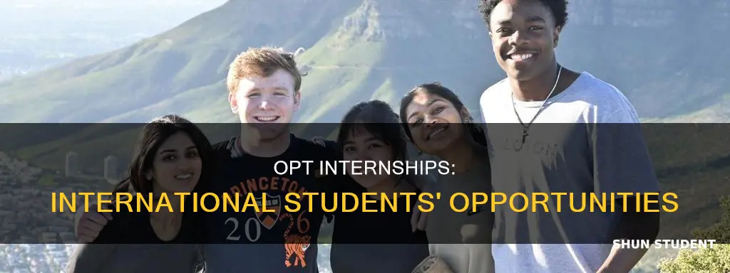 can international students do internship on opt