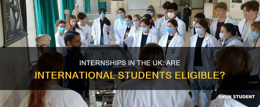 can international students do internships in uk