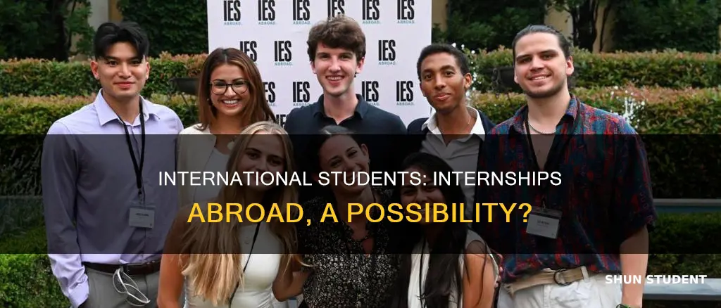 can international students do internships outside us