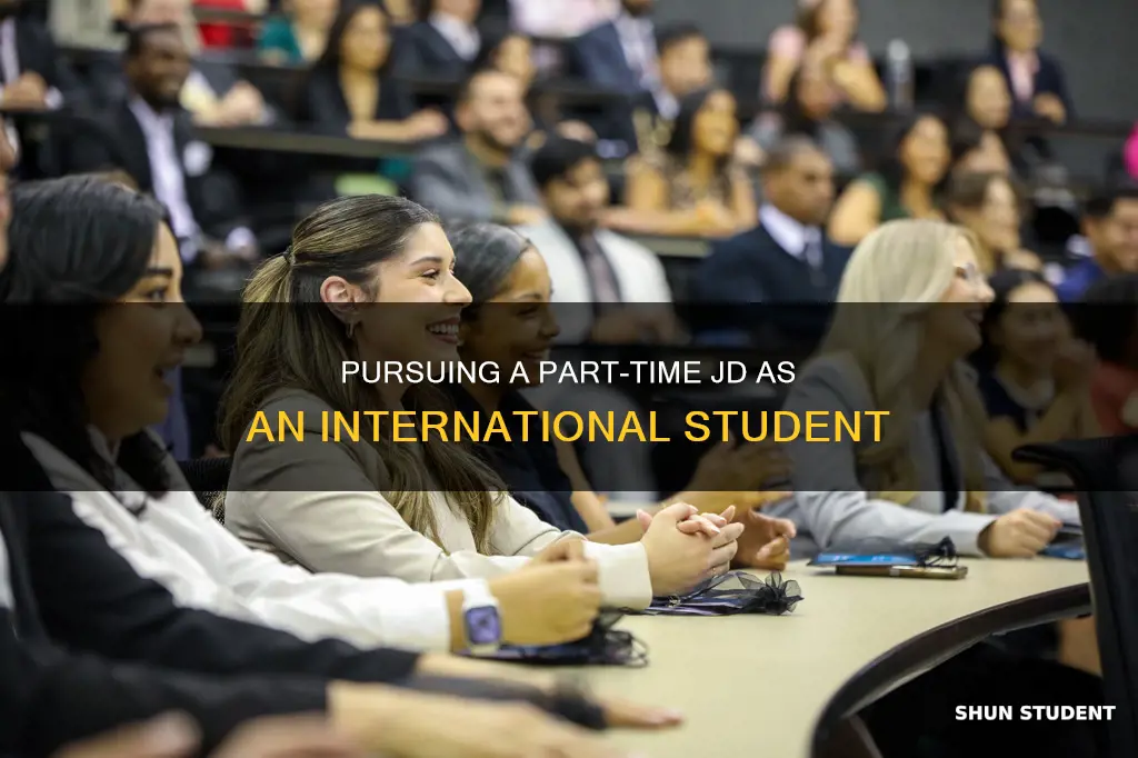 can international students do part time jd
