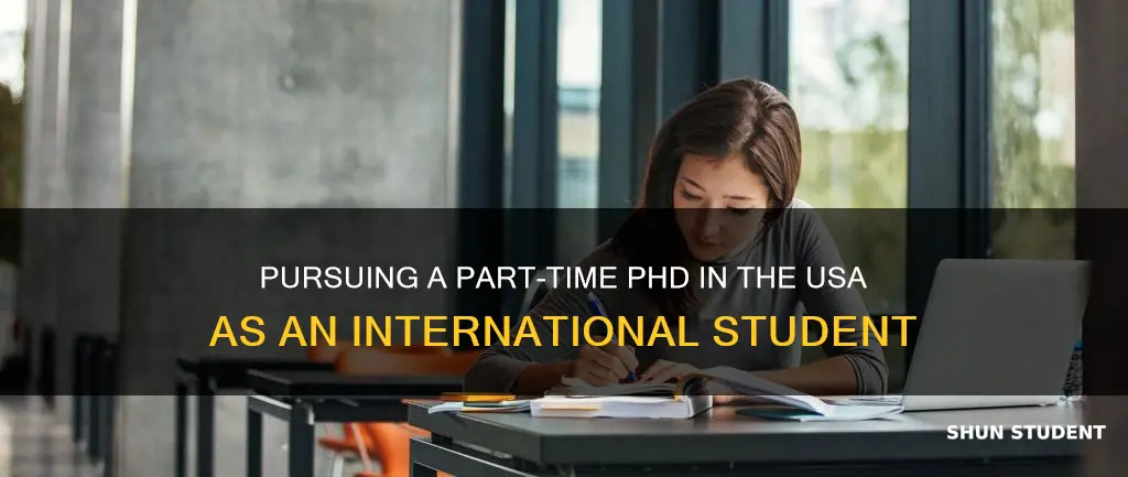 can international students do part-time phd in usa