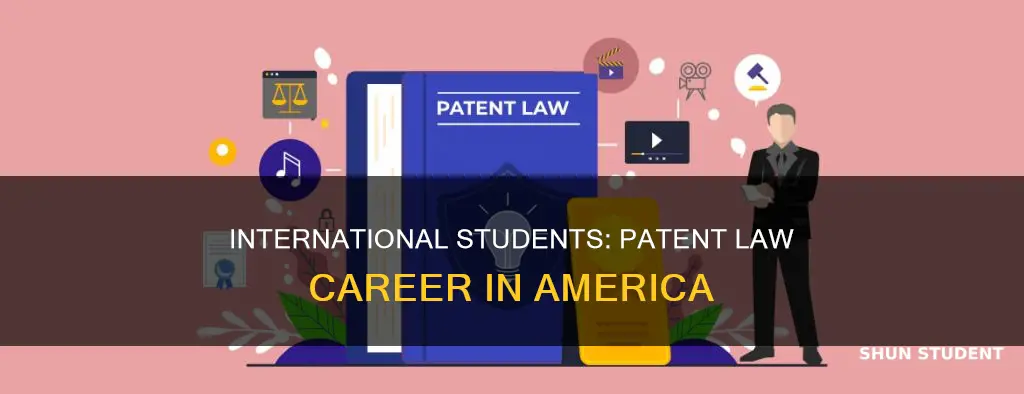 can international students do patent law in america