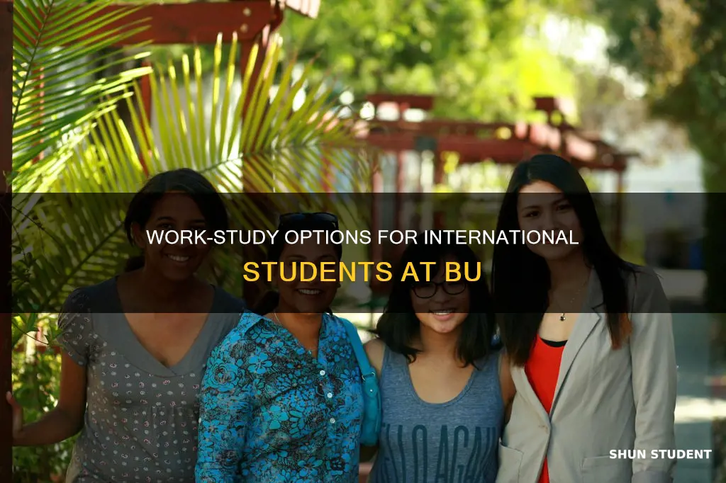 can international students do work study bu