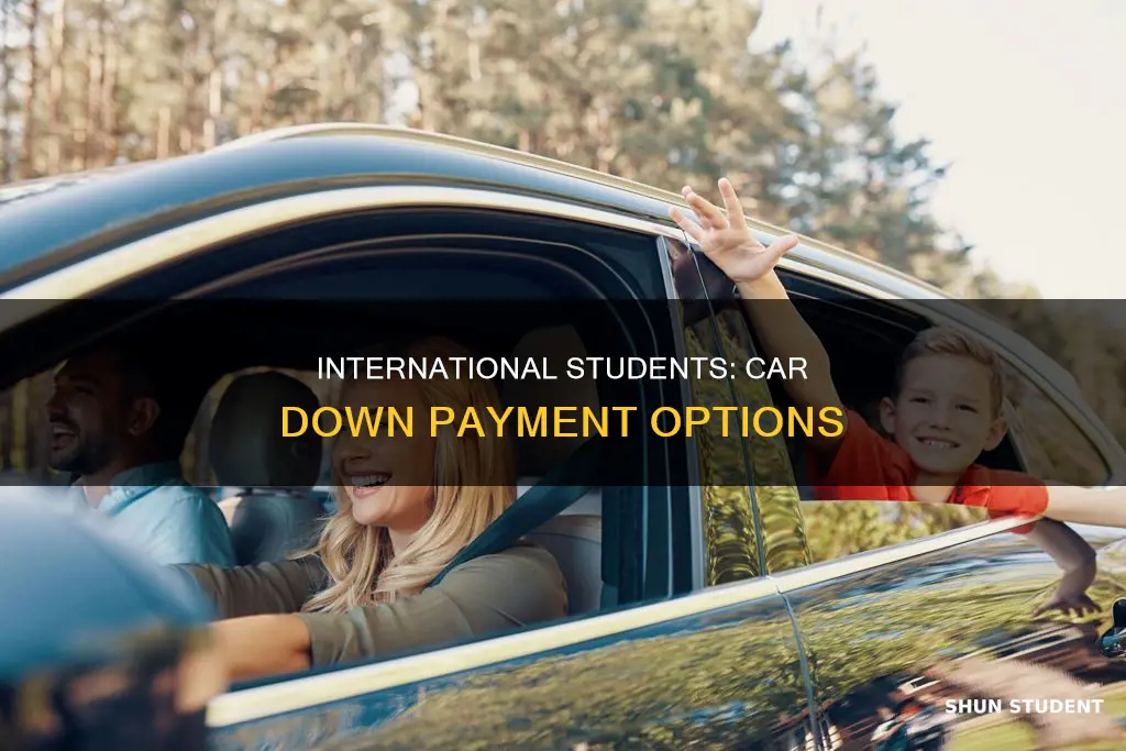 can international students down payment car