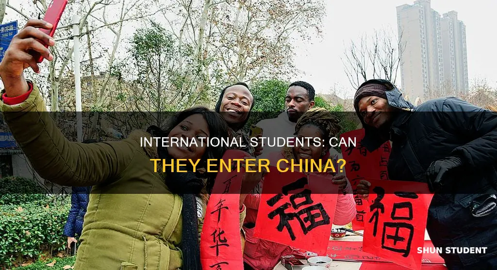 can international students enter china