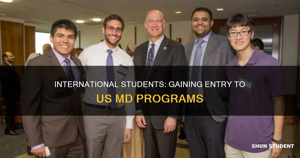 can international students enter md programs in the usa