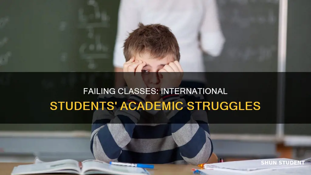can international students fail a class