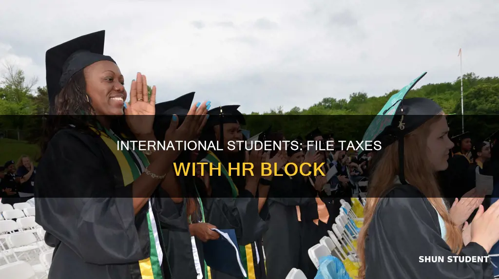 can international students file with hr block