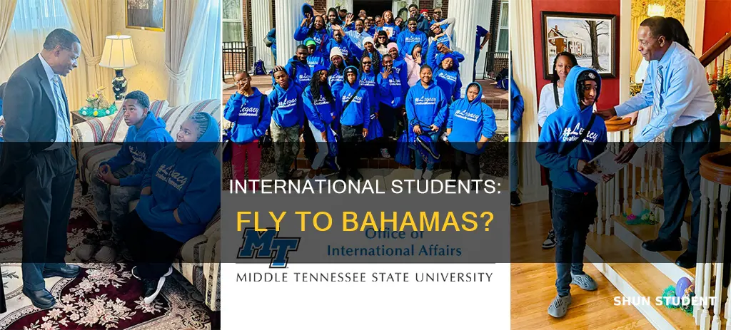 can international students fly to the bahamas