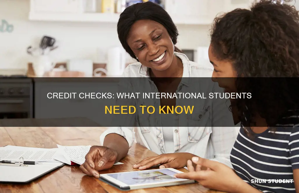 can international students get a credit check