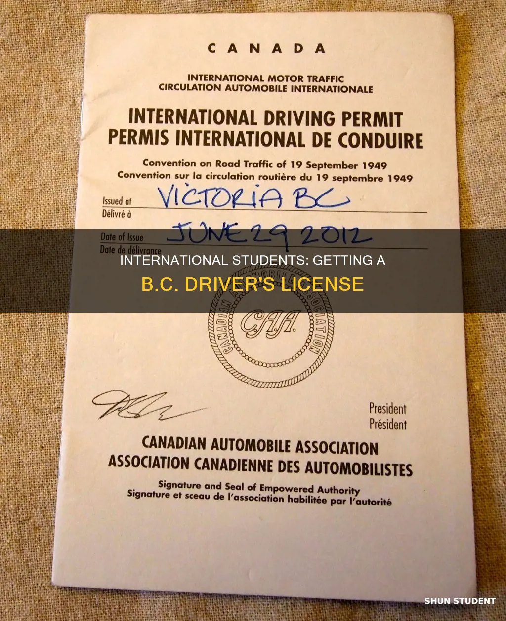 can international students get a driver license in bc
