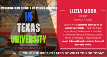 Assured Admissions: International Students at Texas University